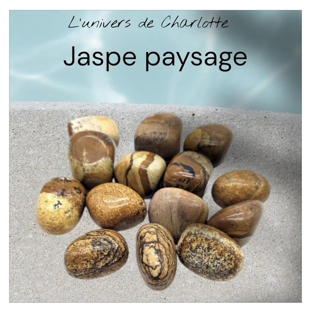 Pierre roulée &quot;Jaspe paysage&quot;