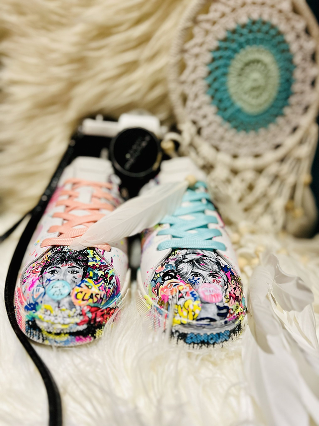 Baskets Maryline personnalisées street art 41 