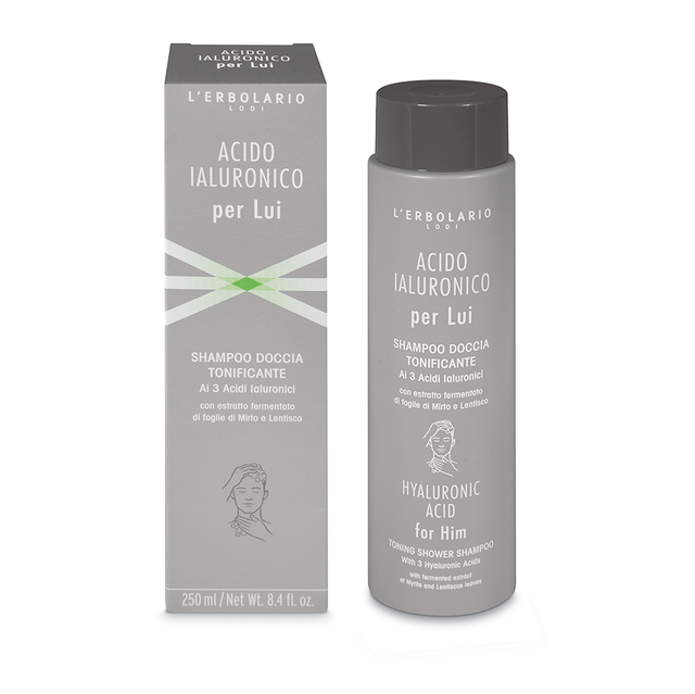 Acido ialuronico per lui Shampoo Doccia Tonificante