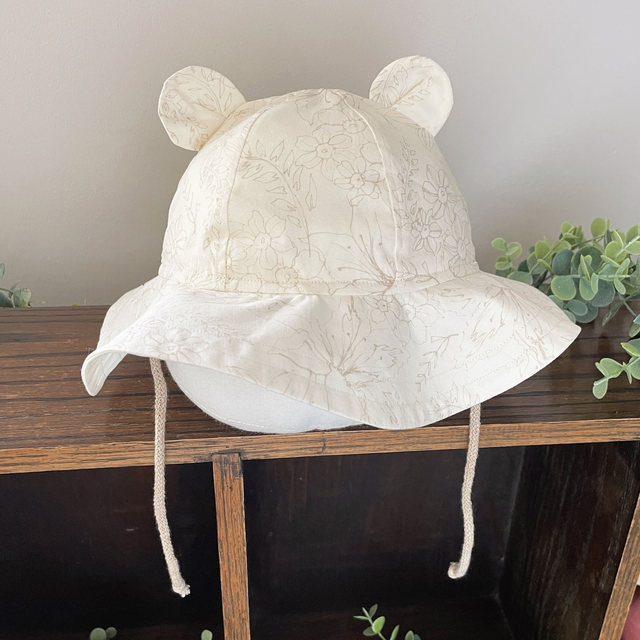 Sweet Floral Bear Sunhat