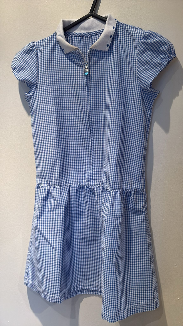 Summer Dresses Blue Age 7-8 (D59)