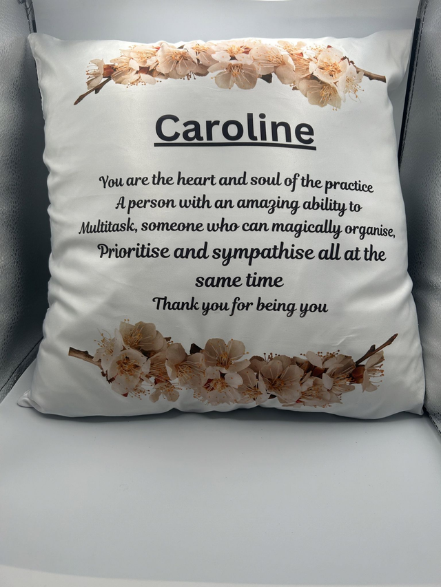 Personalised cushion cover 
