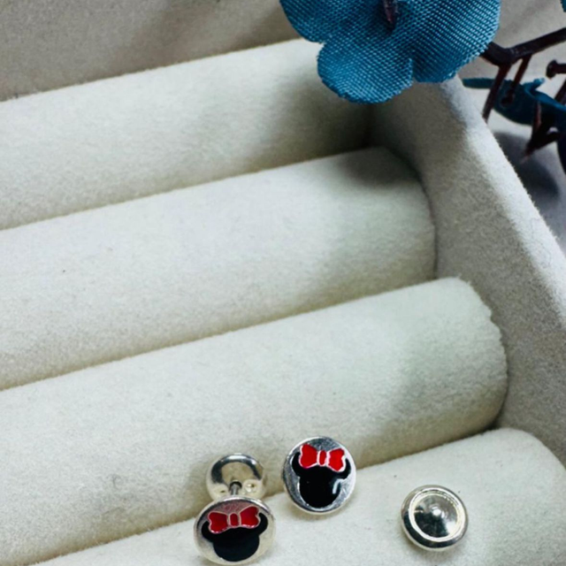 Brinco Infantil Minnie – Tarracha Baby em Prata 925