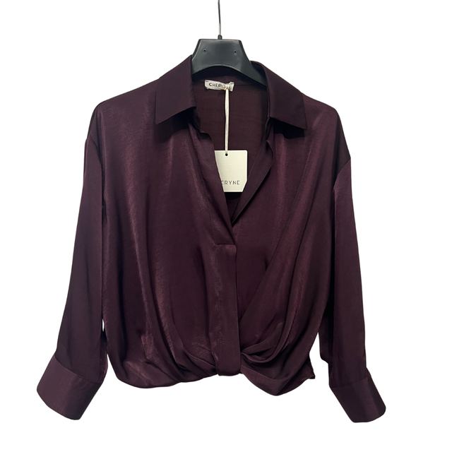 CAMICIA BUBBLE BORDEAUX