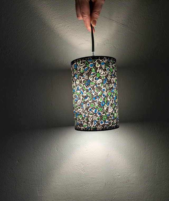 Suspension "Yeux" Vert et Bleu