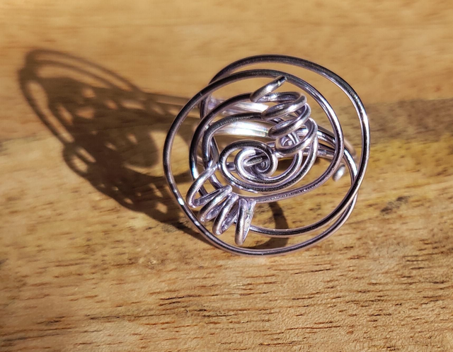 Bague  fils d'aluminium