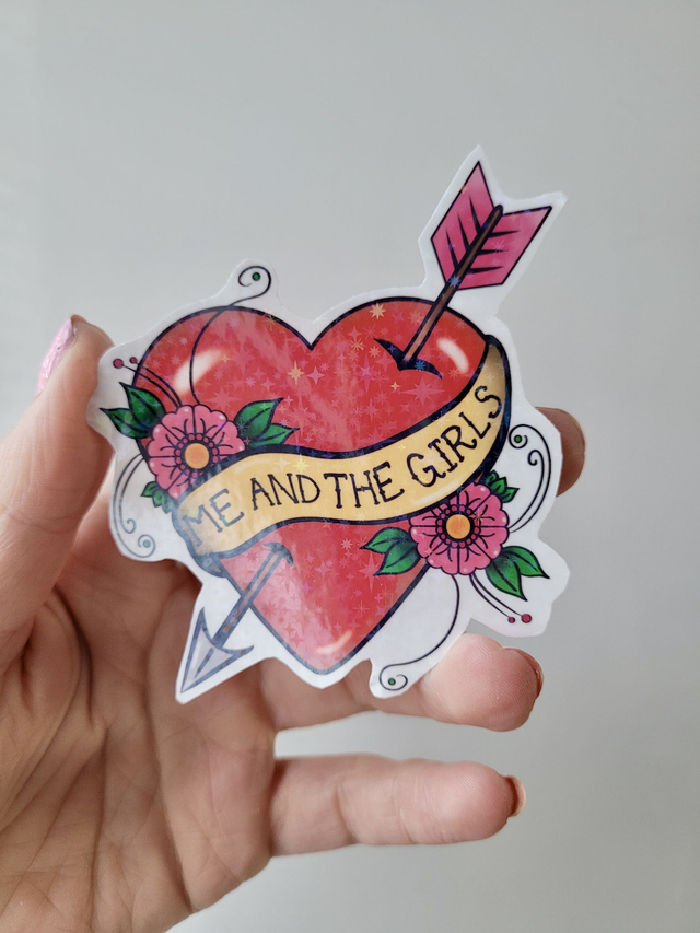 Heart &amp; Arrow Me and the Girls Sticker