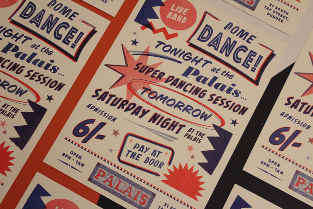 Dancin at the Palais | A3 Risograph Print