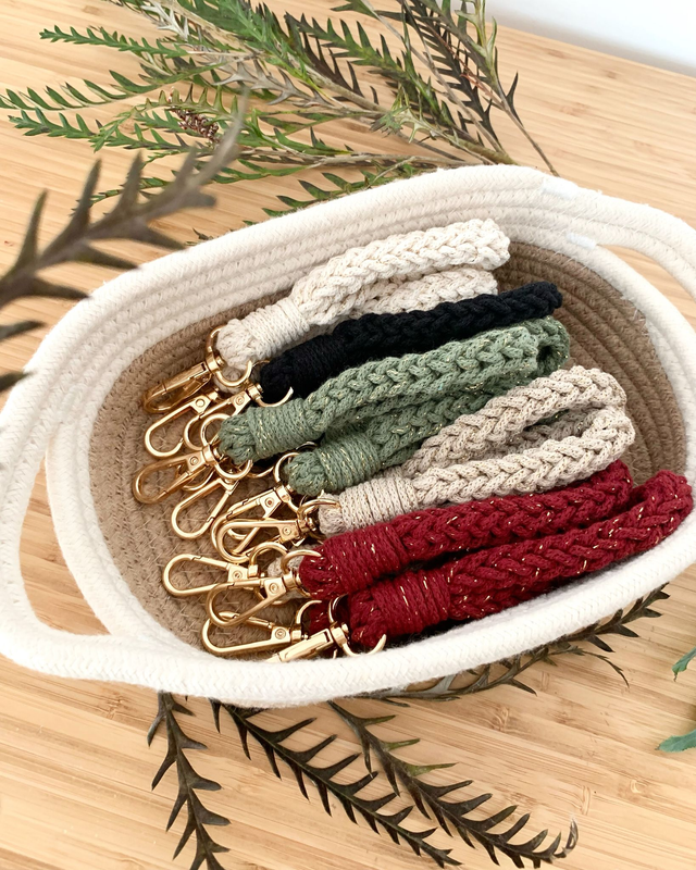 Festive Chunky Wristlet Keychain
