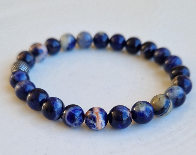 Bracelet Homme SODALITE 8mm