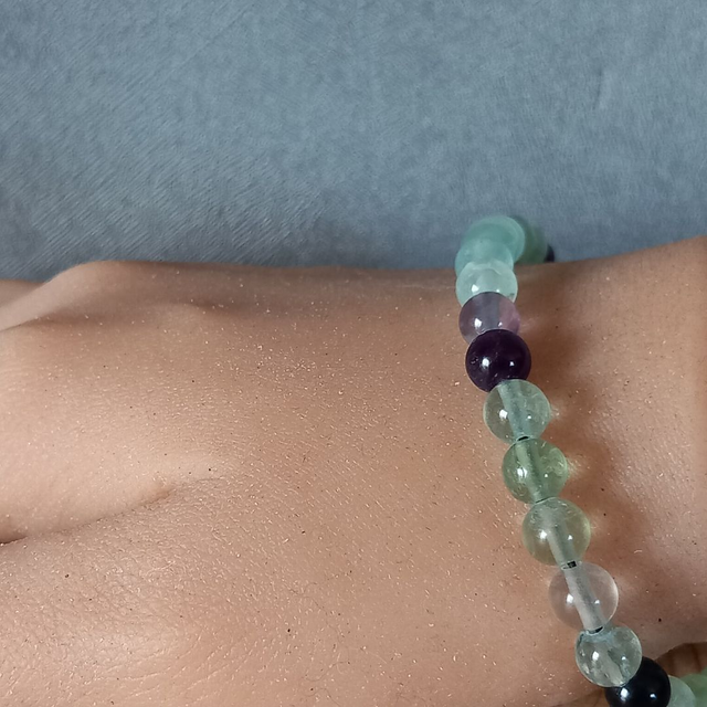 Bracelet ajustable en Fluorite