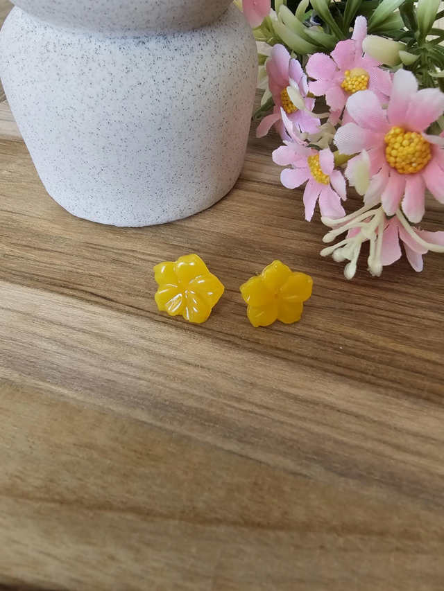 💜fleur Sauvage -&quot;Jardin Secret&quot;– L’éclat floral au creux de l’oreille 💜 (1)