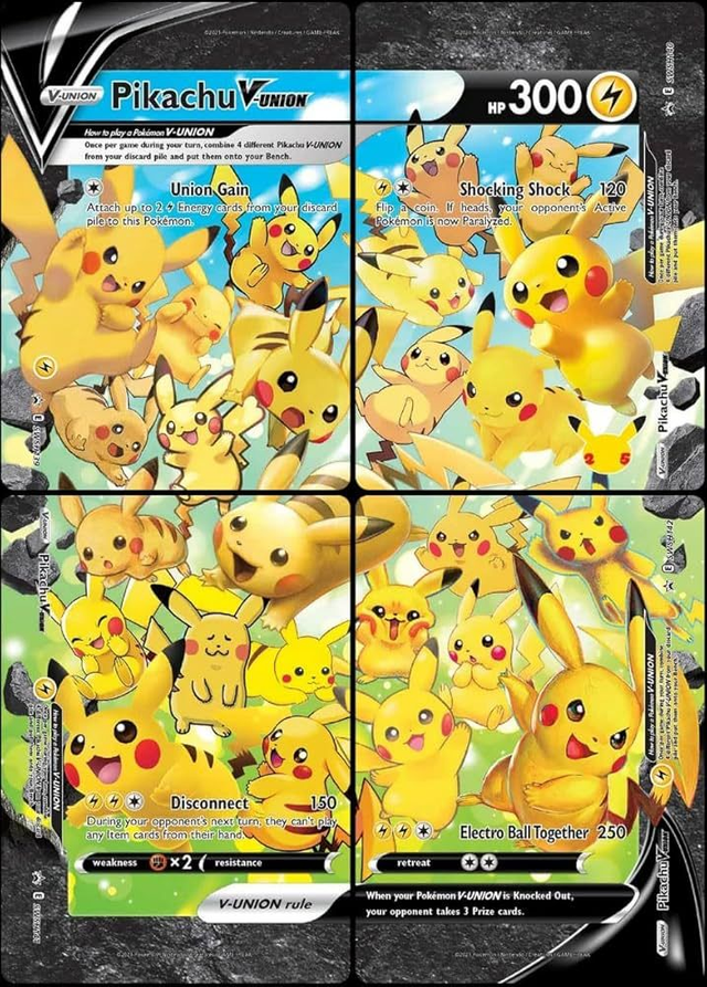 Pikachu V-Union - Full Set (Celebrations)