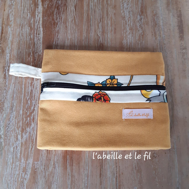 Pochette À Soufflet Jaune/Rockabilly 