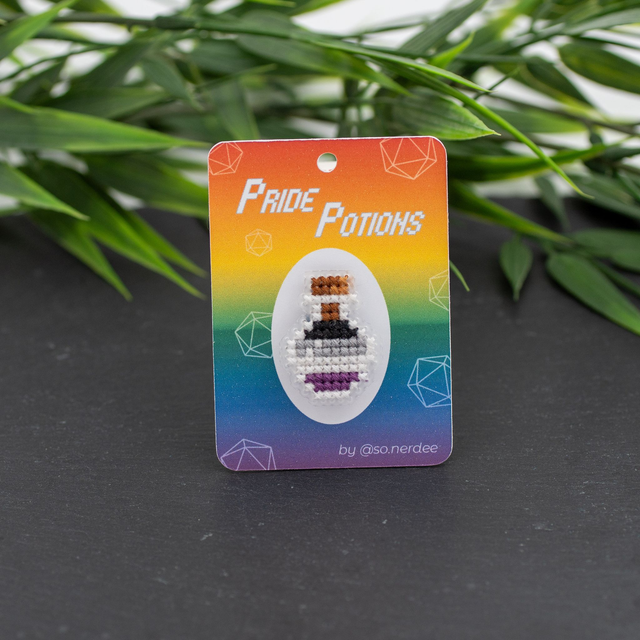 Ace Potion – Cross-Stitch Pin 