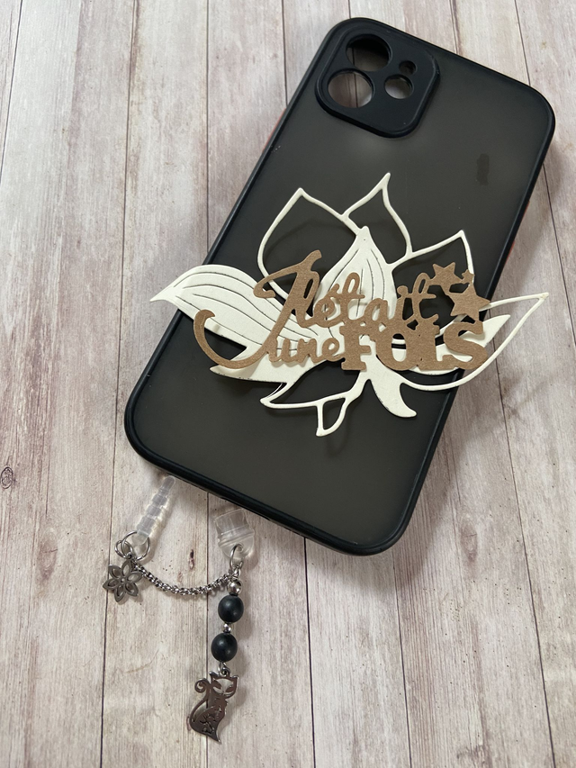 Bijoux de portable &quot;Chat&quot; en Shungite