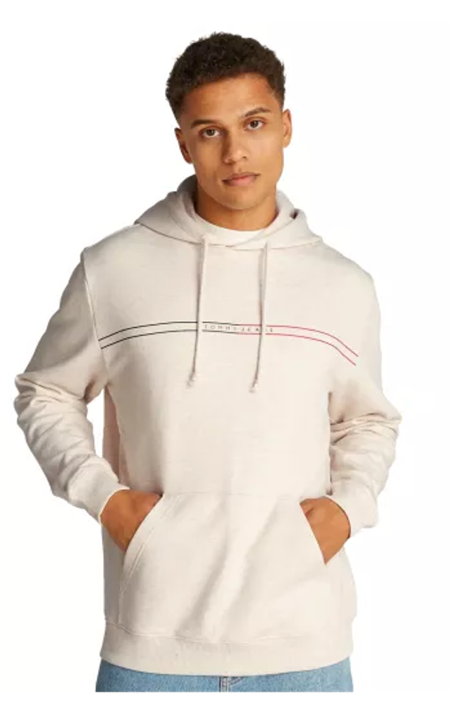 SWEAT À CAPUCHE BEIGE HOMME TOMMY HILFIGER