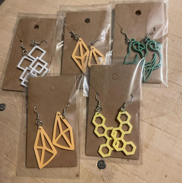 Boucle d’Oreille Plastique Recyclé 