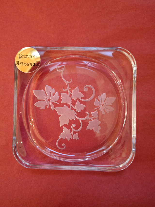 Vide poche verre Vigne