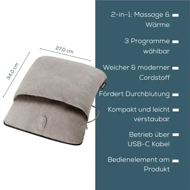 Beurer Coussin massage pied chauffant FM28