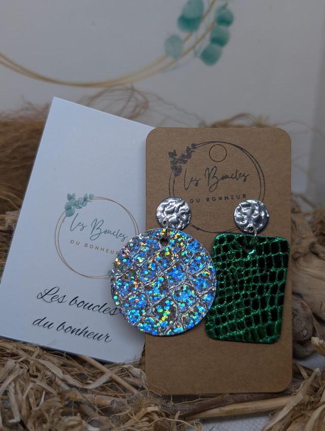 Boucles d'oreilles Asymétrique zk134