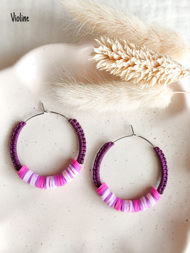 Boucles d'oreilles "HEISHI" - Argenté