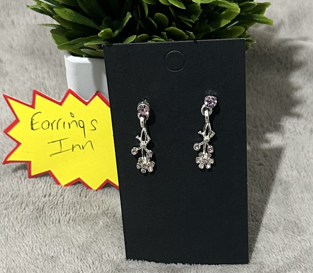 Purple Dangling Earrings-PUR33