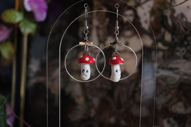 Boucles d’oreilles Mycélien n°2