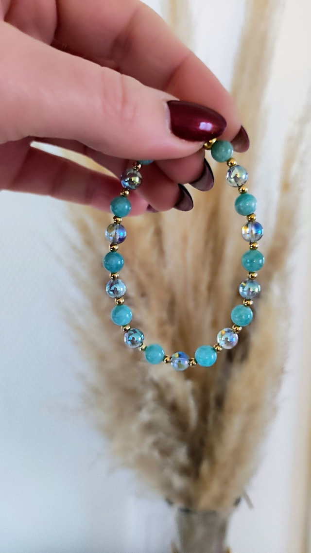 Bracelet "Colère" Amazonite