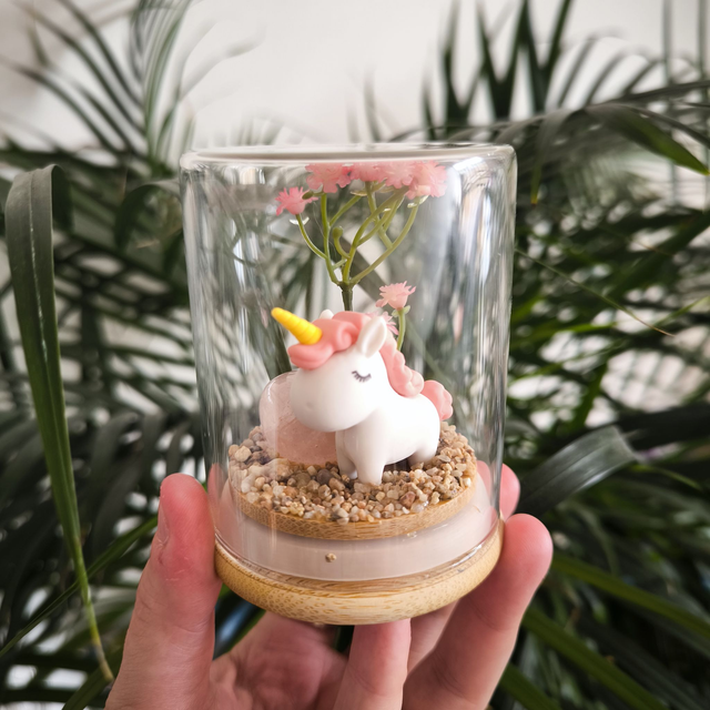Ami protecteur - Licorne (quartz rose)