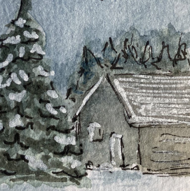 Marque-page Thème Paysage d hiver 35