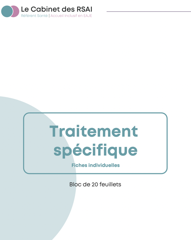 Recharge - Fiches de traçabilités : Fiche individuelle de traitement spécifique