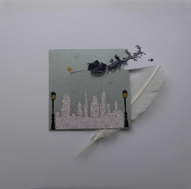 Le traîneau s'envole (carte à tirette)