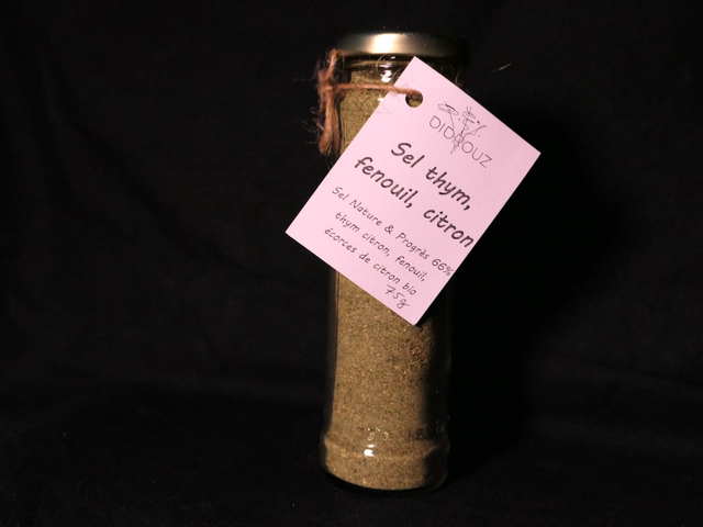 Sel Thym, citron, fenouil