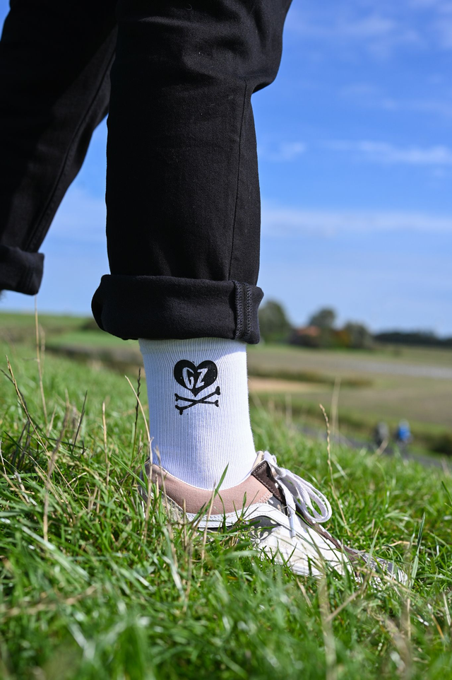 Herzknochen Socken (schwarz)