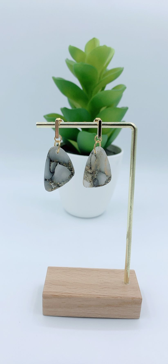 Boucles effet Marbre noir 