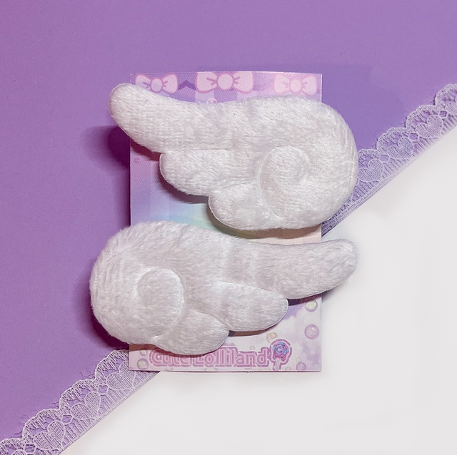 Angel Wings Hair Clip Set