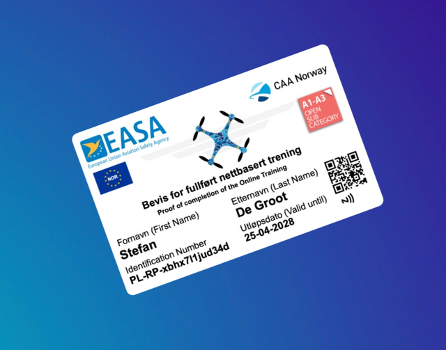 Drone Pas Noorwegen Met NFC Maak Bij Opties Een Keuze Uit Welke Variant Je Wenst Te Bestellen !