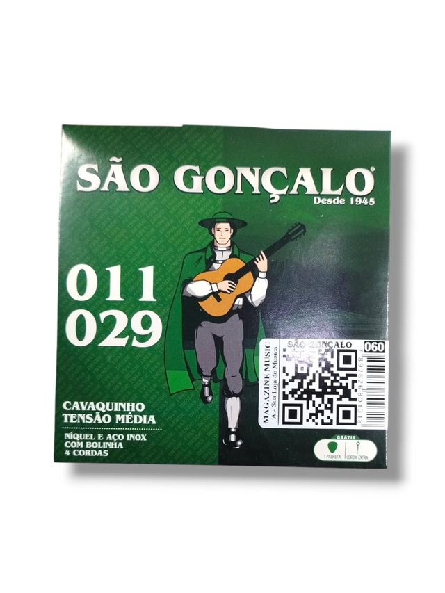 060 - Encordoamento  Cordas Cavaquinho Nickel C/bolinha São Gonçalo 