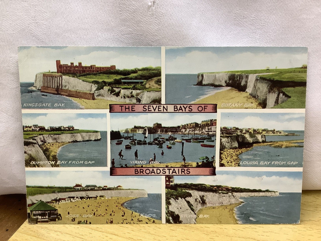 The Seven Bays of Broadstairs, Kent, vintage Valentine &amp; Sons Ltd postcard. Our Ref No. R572 £2.00
