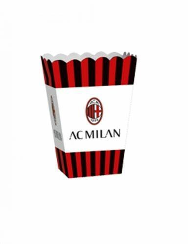 MILAN , CONTENITORI POP CORN , PATATITE  , PARTY MILAN