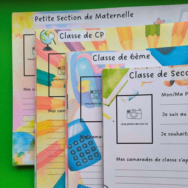 Album souvenir de photos de classe