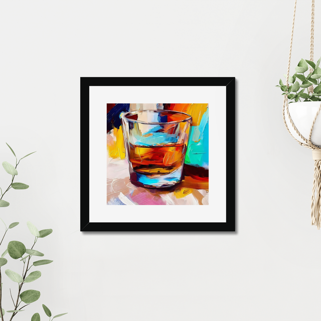 Framed signed print by Stefan Birch