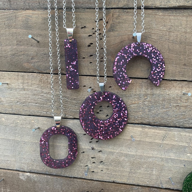 Collier Glitter Violet