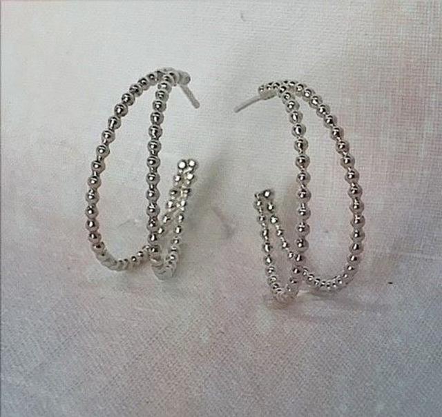 Beaded Hoops