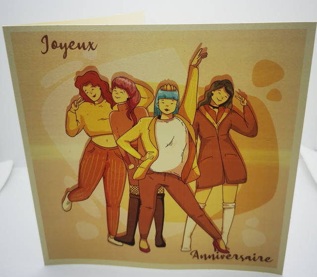 Carte anniversaire copines