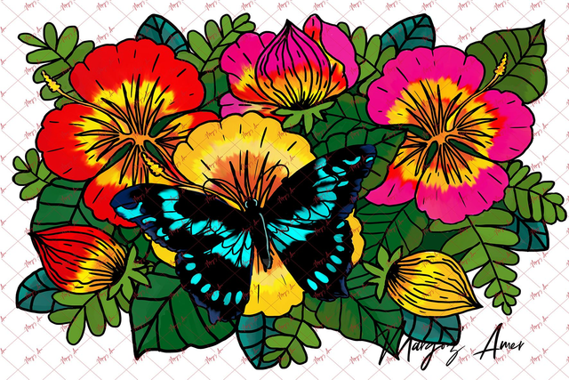 Papillon Endémique Hibiscus