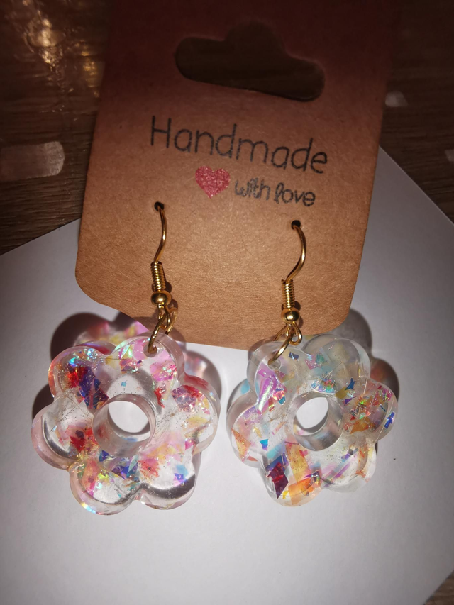 Boucles d&#039;oreilles fleurs