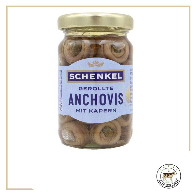 Schenkel Anchovis mit Kapern 105g
