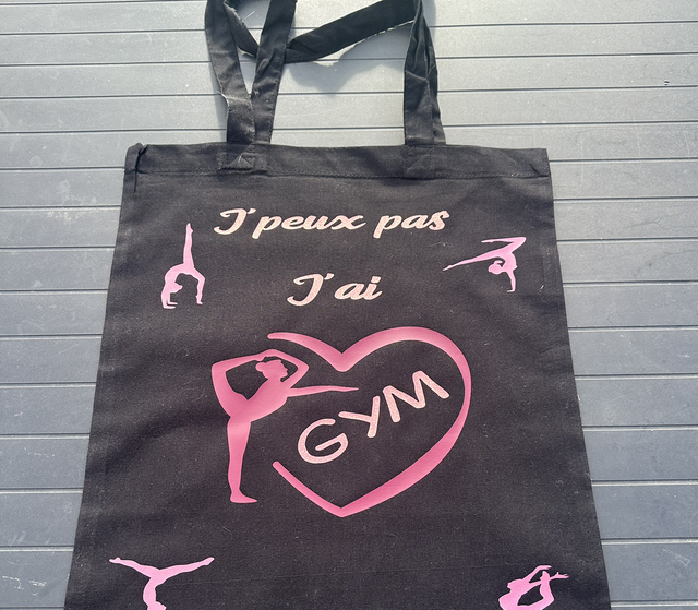 Tote bag « J’peux pas j’ai gym »